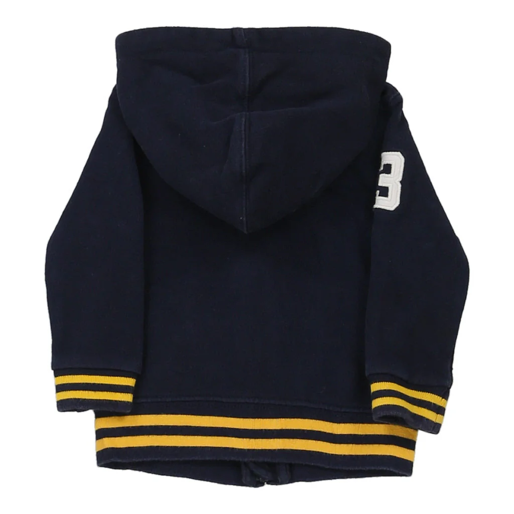 12 Months Ralph Lauren Hoodie - 3XS Navy Cotton Blend - Image 2