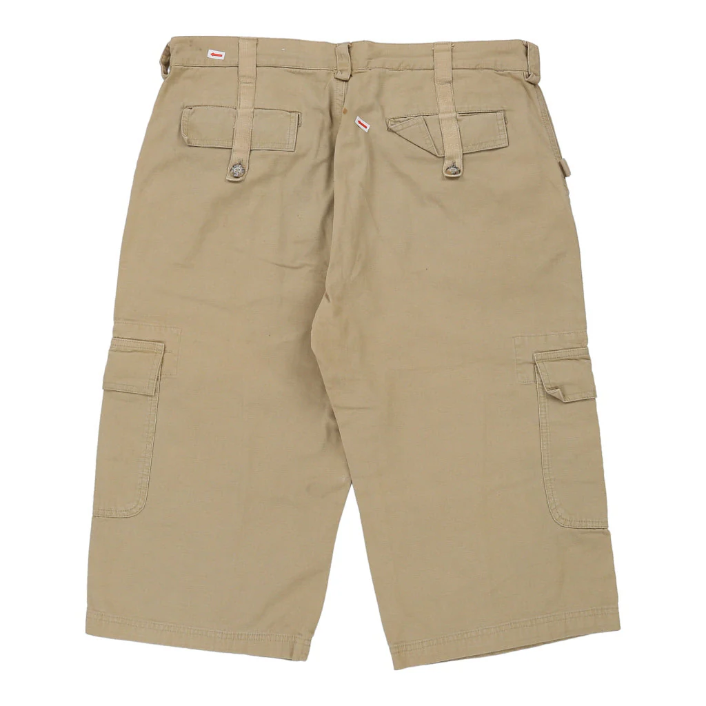 3/4 length Napapijri Cargo Shorts - 36W 18L Beige Cotton - Image 3