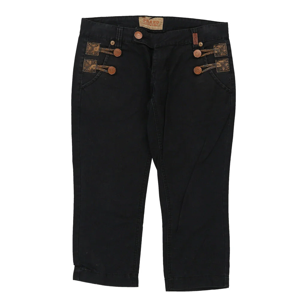 3/4 Length Phard Shorts - 28W UK 6 Black Cotton - Image 2