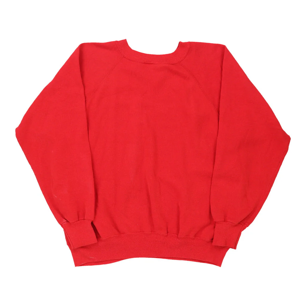 80s Georgia Bulldogs, Made in USA. Ultra Sweats College Sweatshirt - Large Red Cotton Blend - Image 2