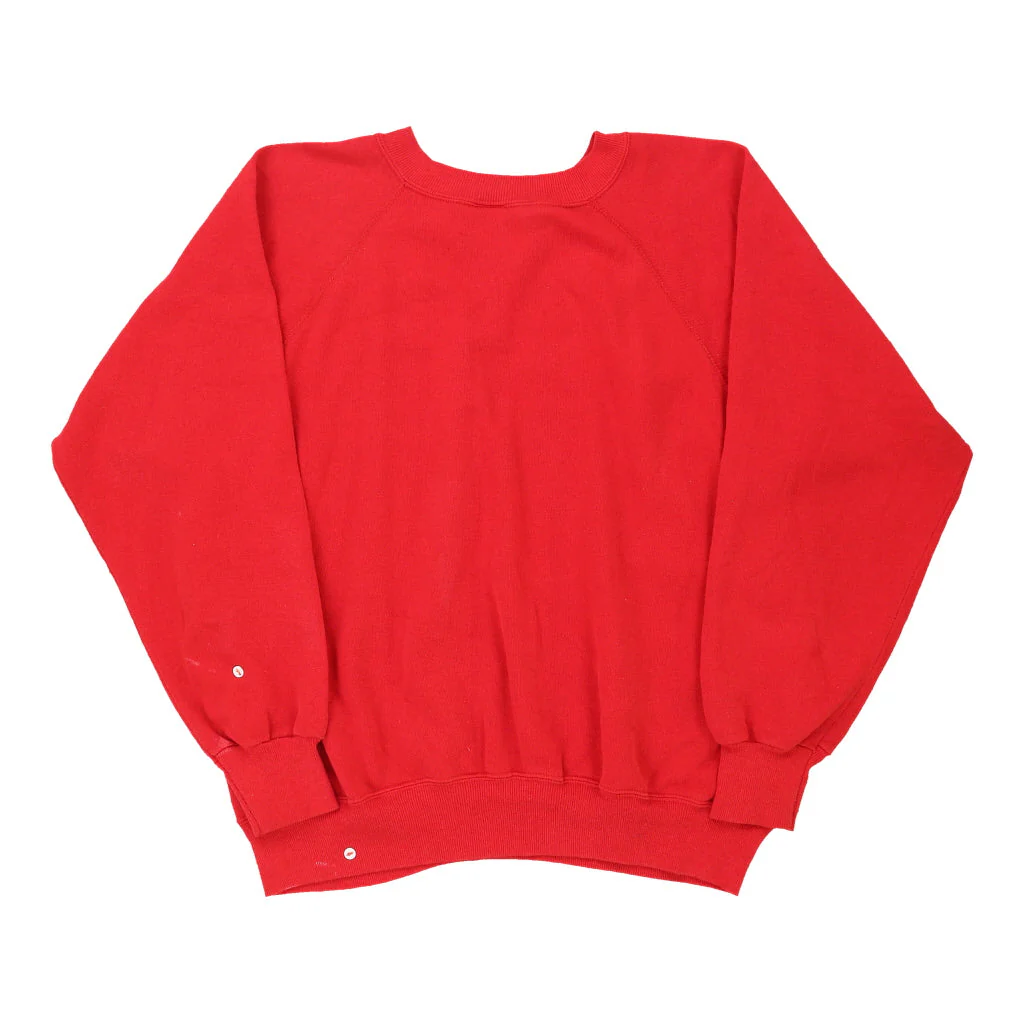 80s Georgia Bulldogs, Made in USA. Ultra Sweats College Sweatshirt - Large Red Cotton Blend - Image 3