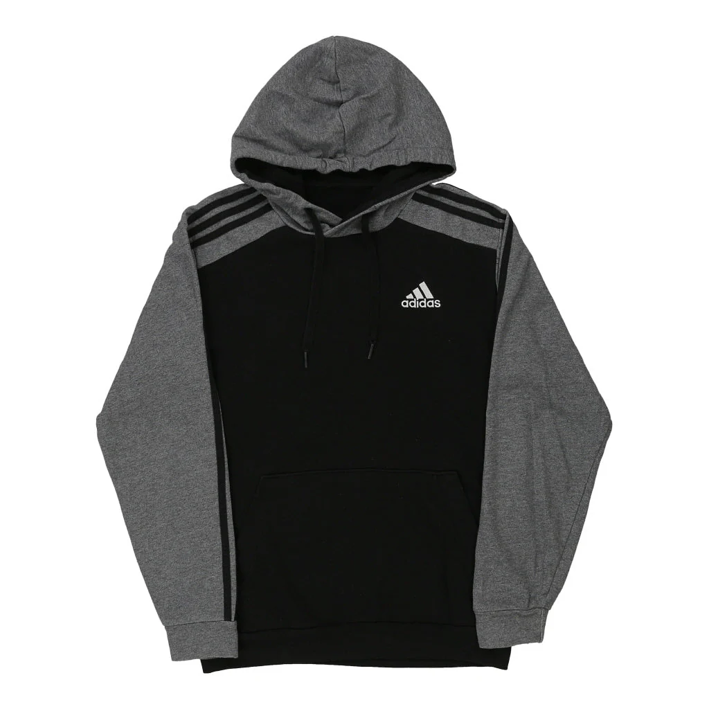 Adidas Hoodie - Medium Black Cotton