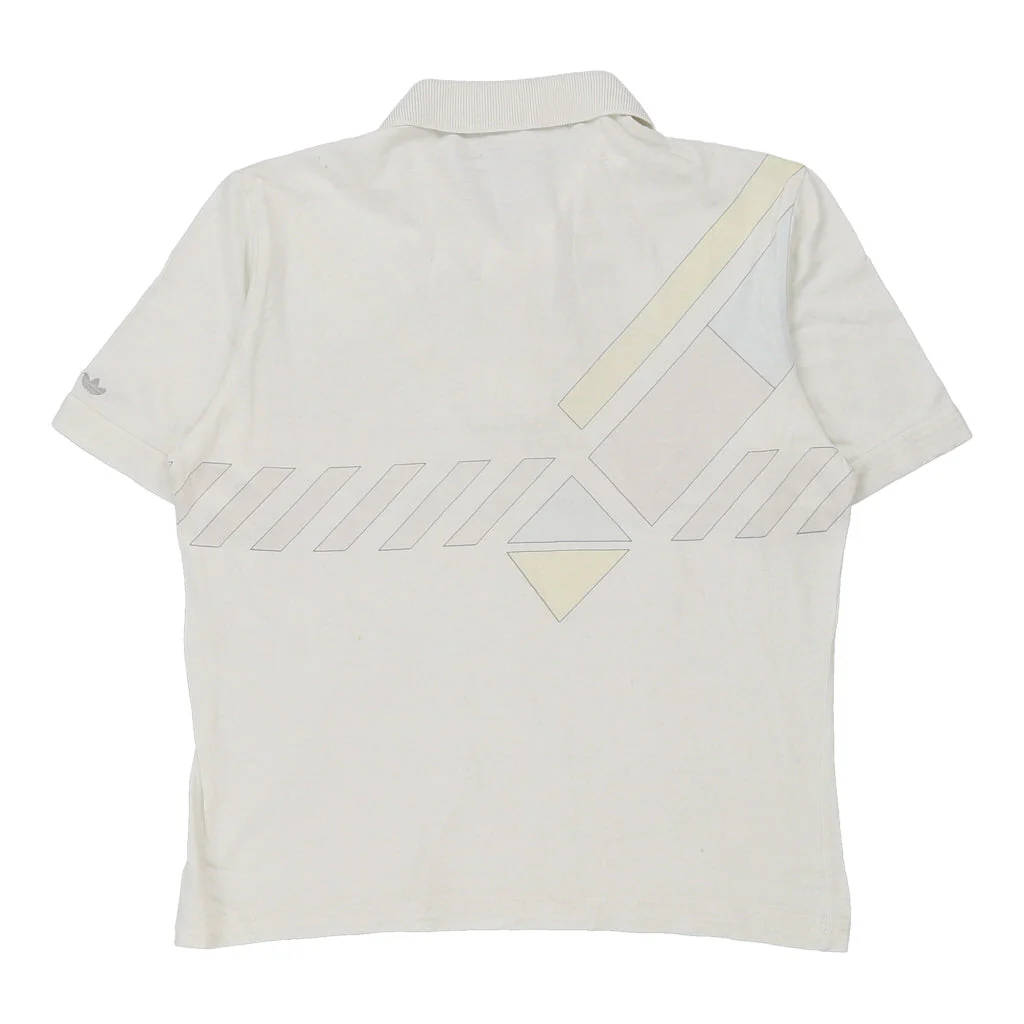 Adidas Polo Shirt - Small White Cotton - Image 2