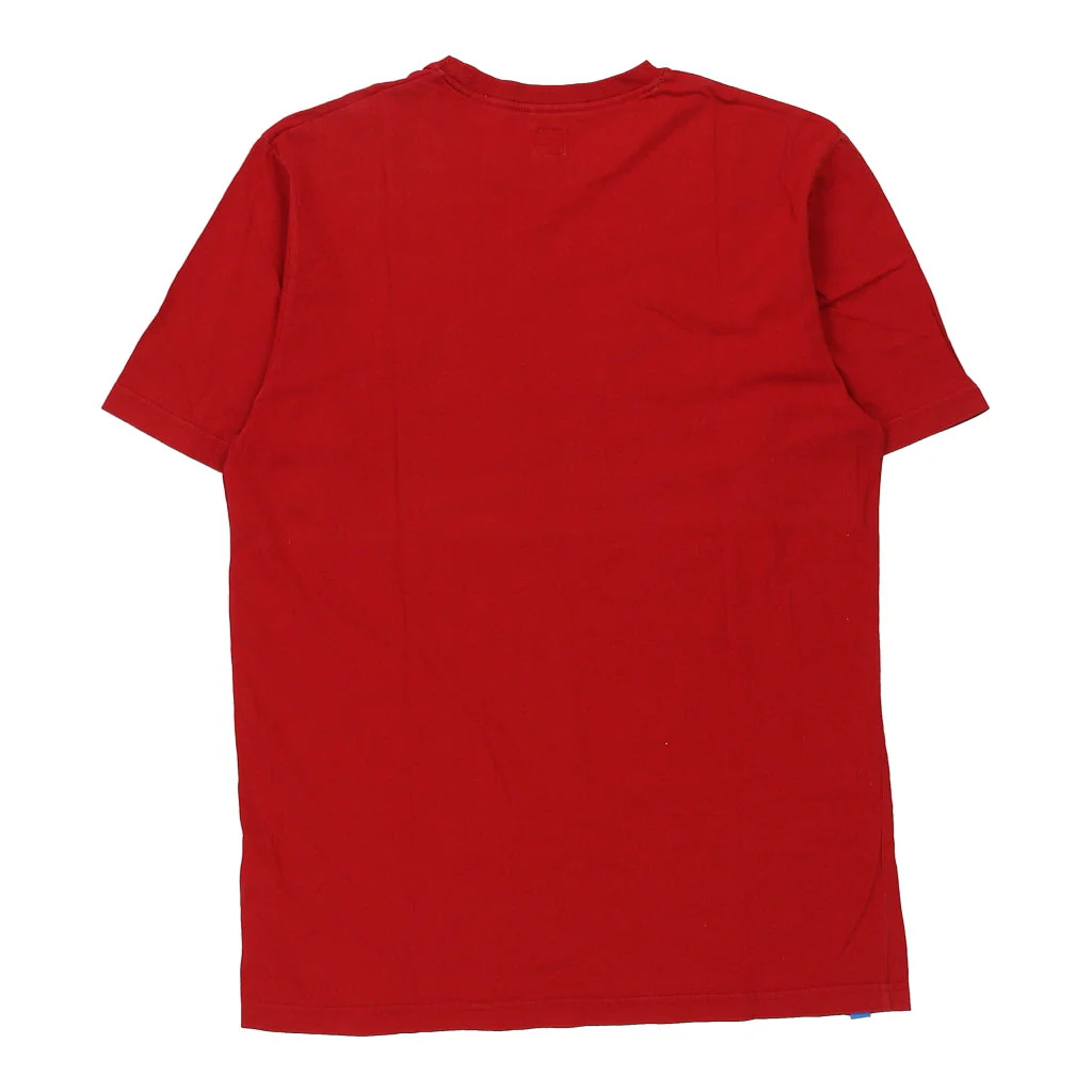 Adidas Spellout T-Shirt - Medium Red Cotton - Image 2