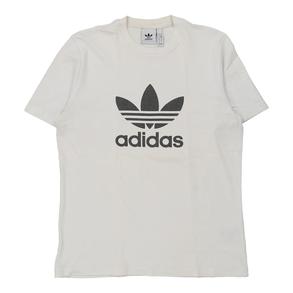Adidas Spellout T-Shirt - Medium White Cotton