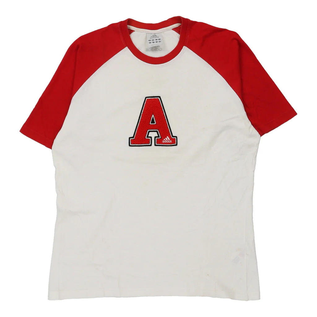 Adidas T-Shirt - Medium White Cotton
