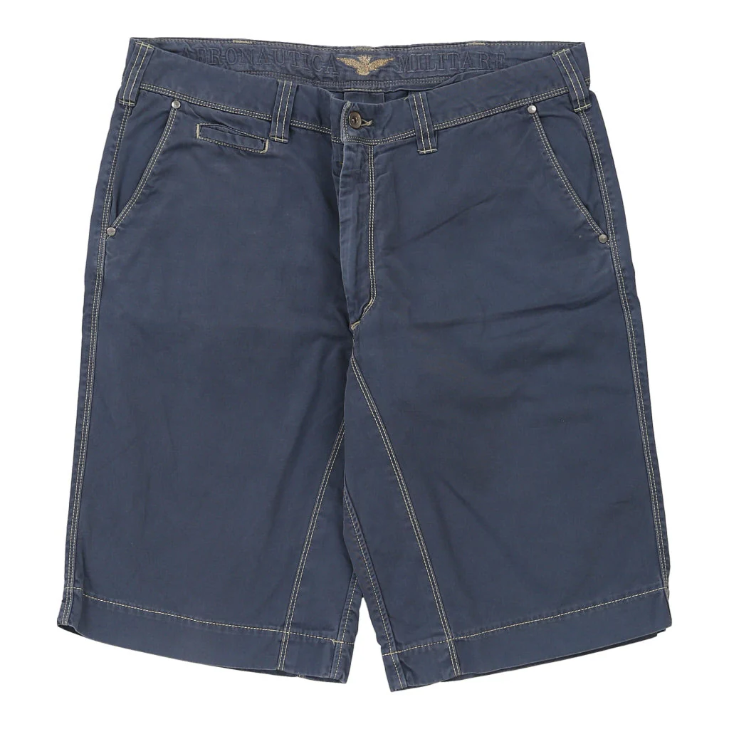 Aeronautica Militare Shorts - 38W 15L Navy Cotton - Image 2