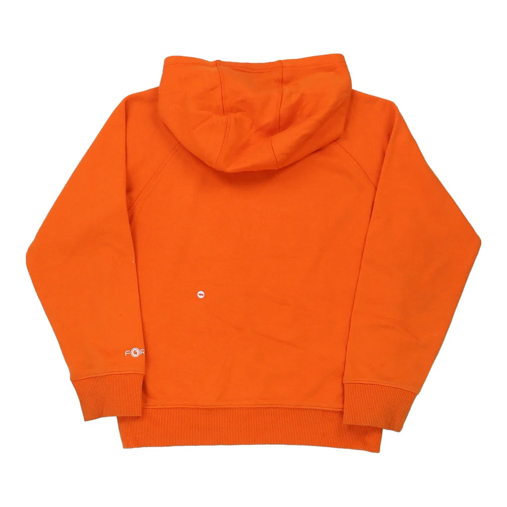 Age 10 Carhartt Spellout Hoodie - Medium Orange Cotton Blend - Image 4