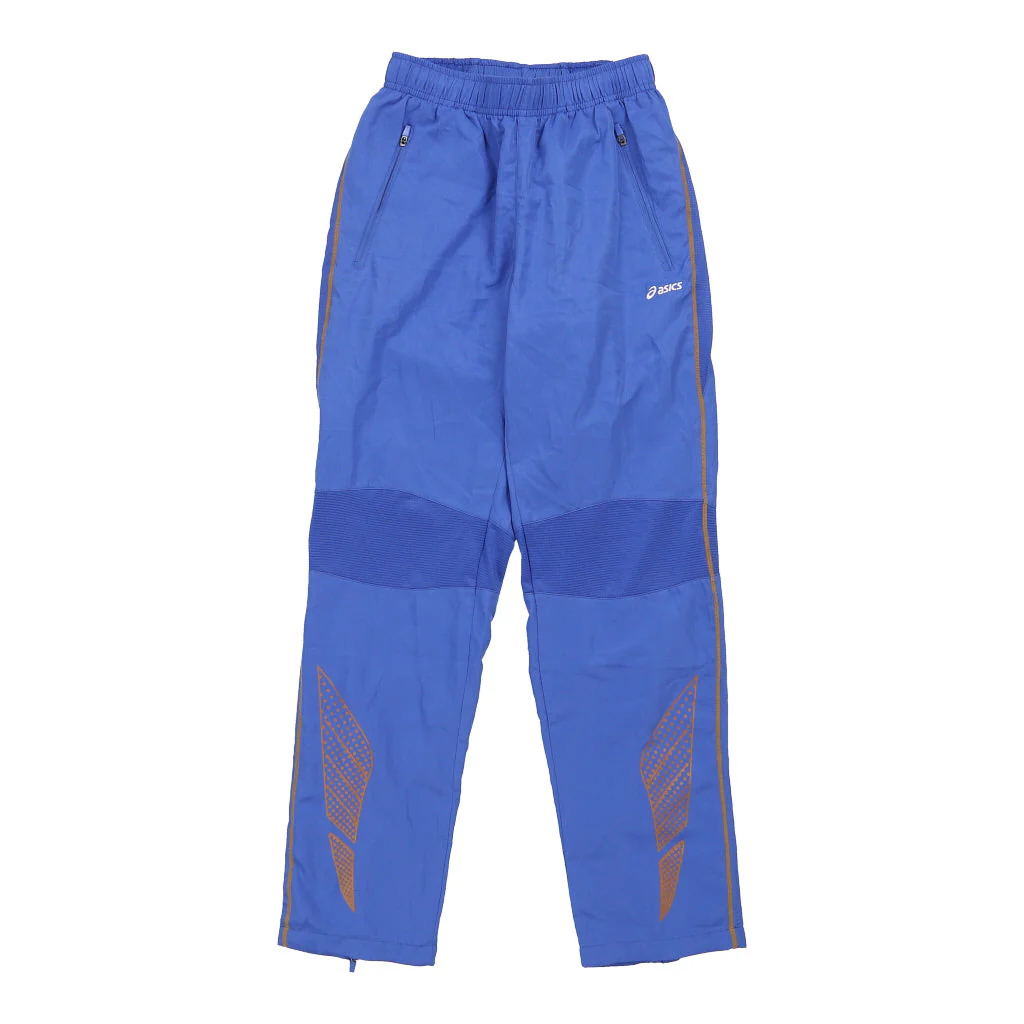 Age 12 Asics Tracksuit - Medium Blue Polyester