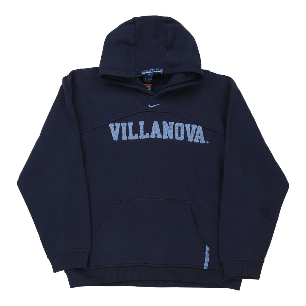 Age 12 Villanova Nike Hoodie - Large Navy Cotton Blend
