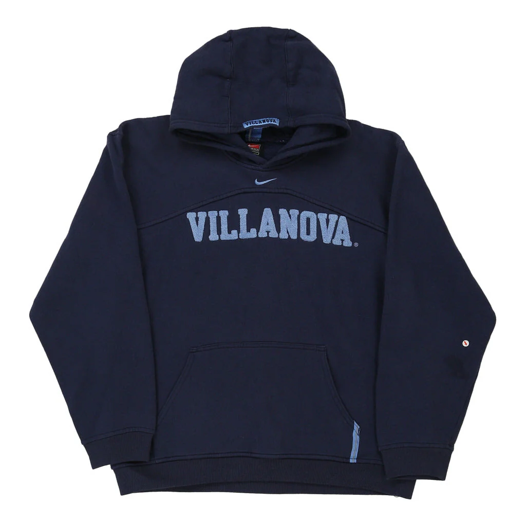 Age 12 Villanova Nike Hoodie - Large Navy Cotton Blend - Image 3