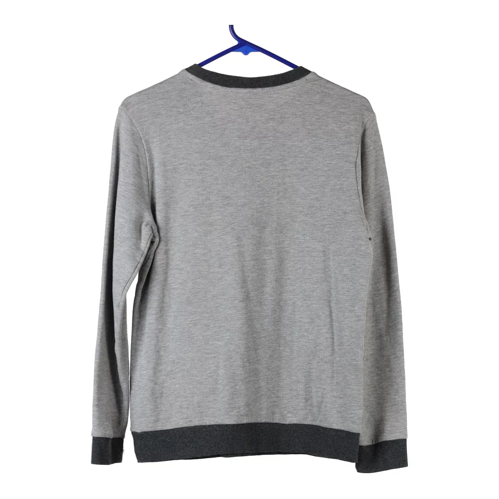 Age 13-14 Adidas Long Sleeve T-Shirt - Large Grey Cotton - Image 2