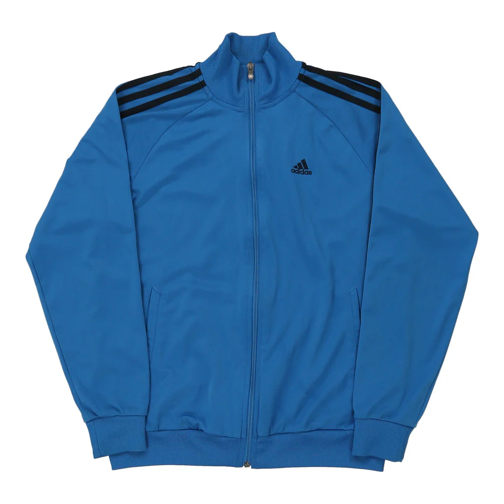 Age 13-14 Adidas Track Jacket - Large Blue Cotton
