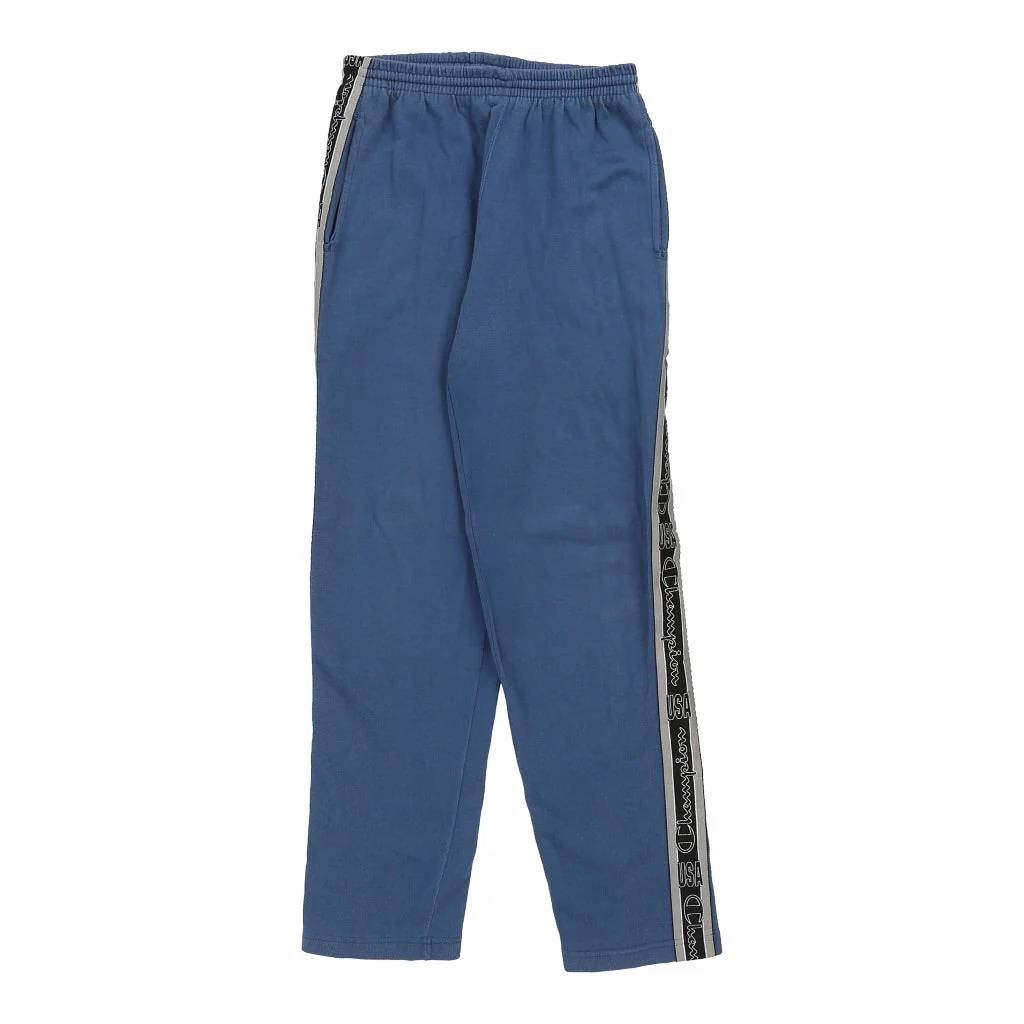 Age 13-14 Champion Joggers - XL Blue Cotton