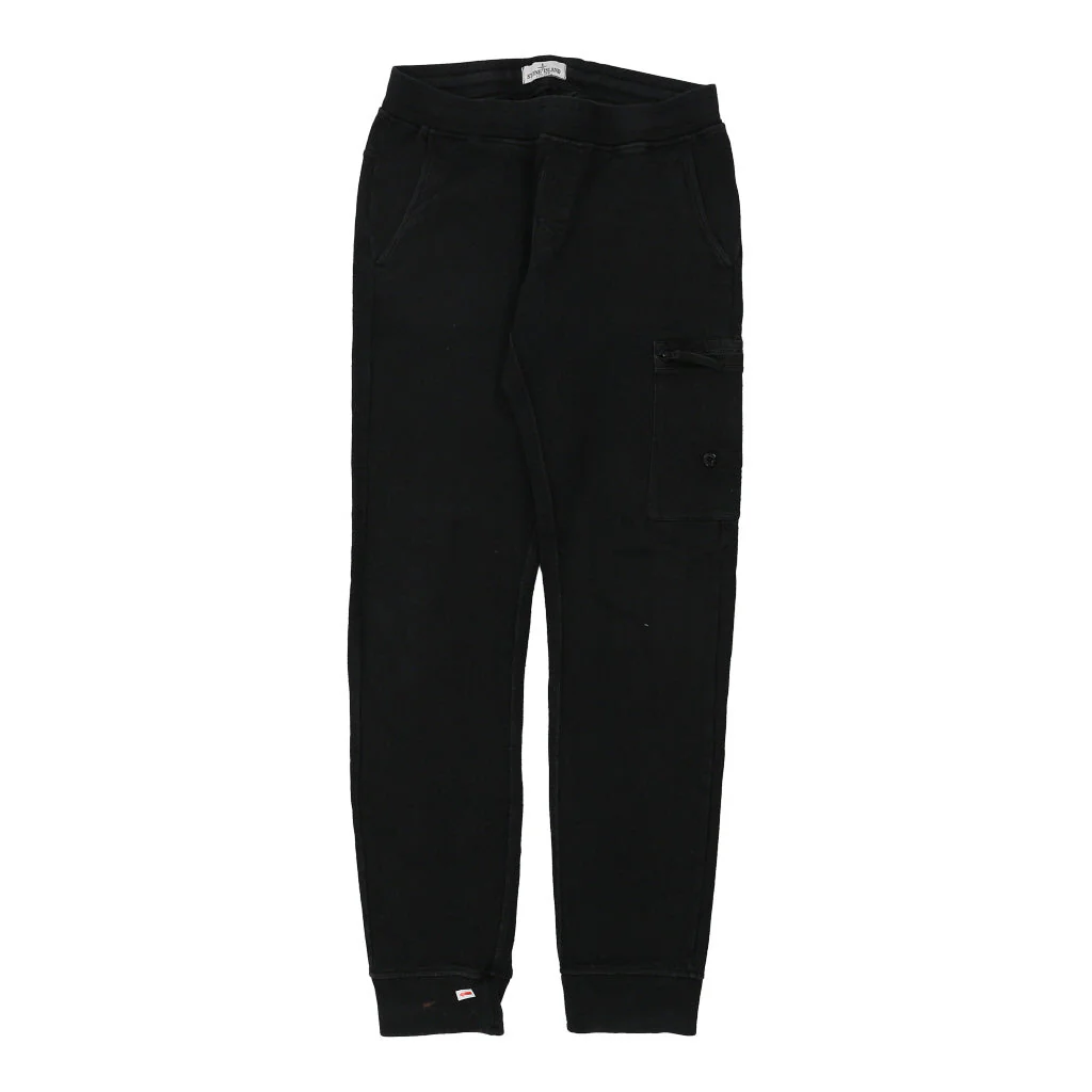 Age 14 Stone Island Joggers - Large Black Cotton Blend - Image 3