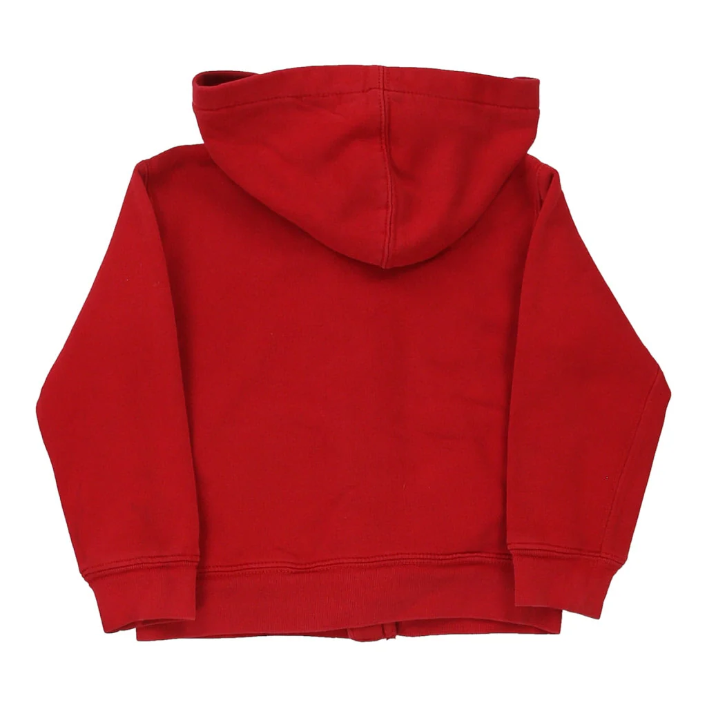 Age 3 Ralph Lauren Hoodie - 2XS Red Cotton Blend - Image 2