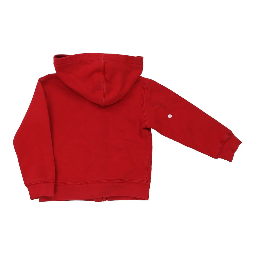 Age 3 Ralph Lauren Hoodie - 2XS Red Cotton Blend - Image 4