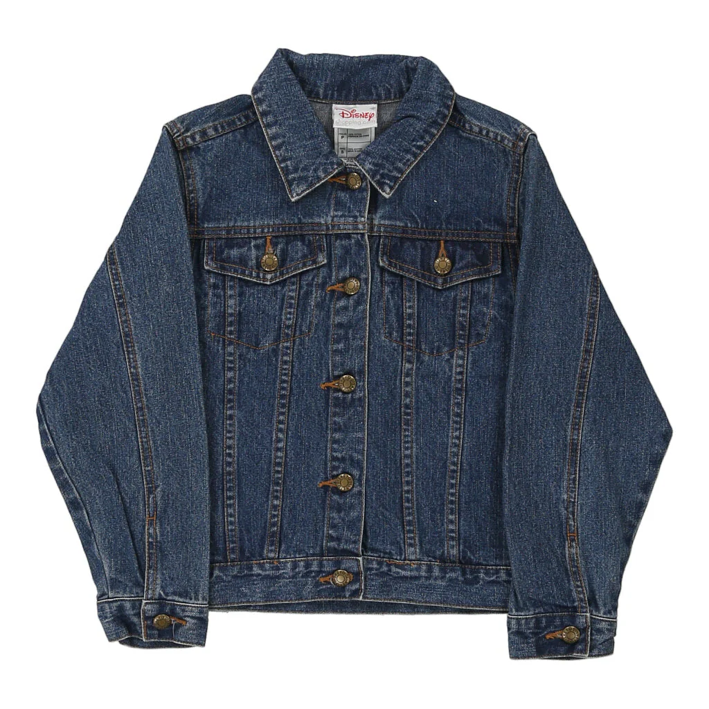 Age 6-7 Disney Denim Jacket - Small Blue Cotton