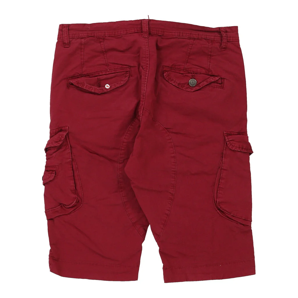 Always Jeans Cargo Shorts - 32W 12L Red Cotton - Image 3