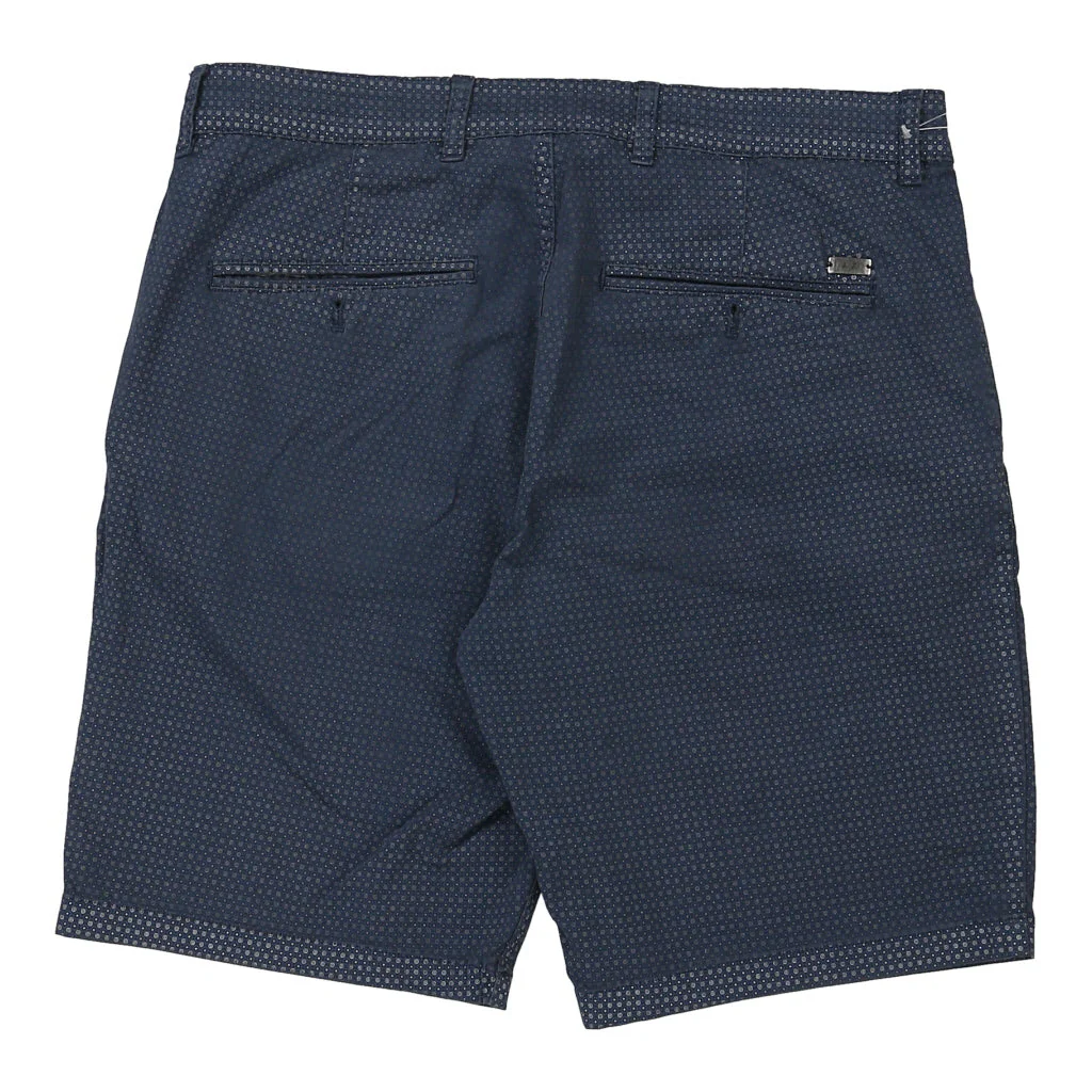 Armani Exchange Polka Dot Chino Shorts - 35W 9L Navy Cotton Blend