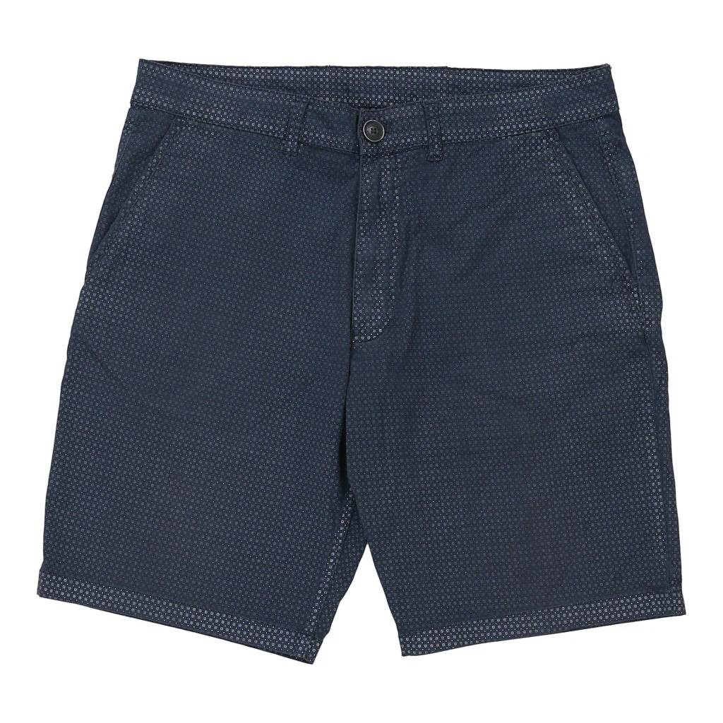 Armani Exchange Polka Dot Chino Shorts - 35W 9L Navy Cotton Blend - Image 2