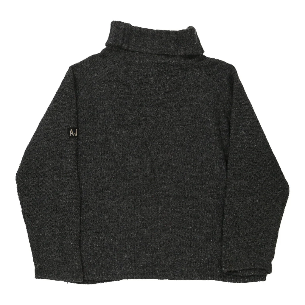 Armani Jeans Jumper - Large Grey Cotton Blend - Image 2