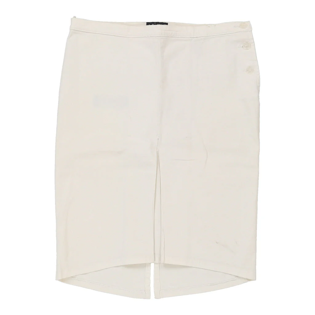 Armani Jeans Skirt - 30W UK 10 White Cotton Blend