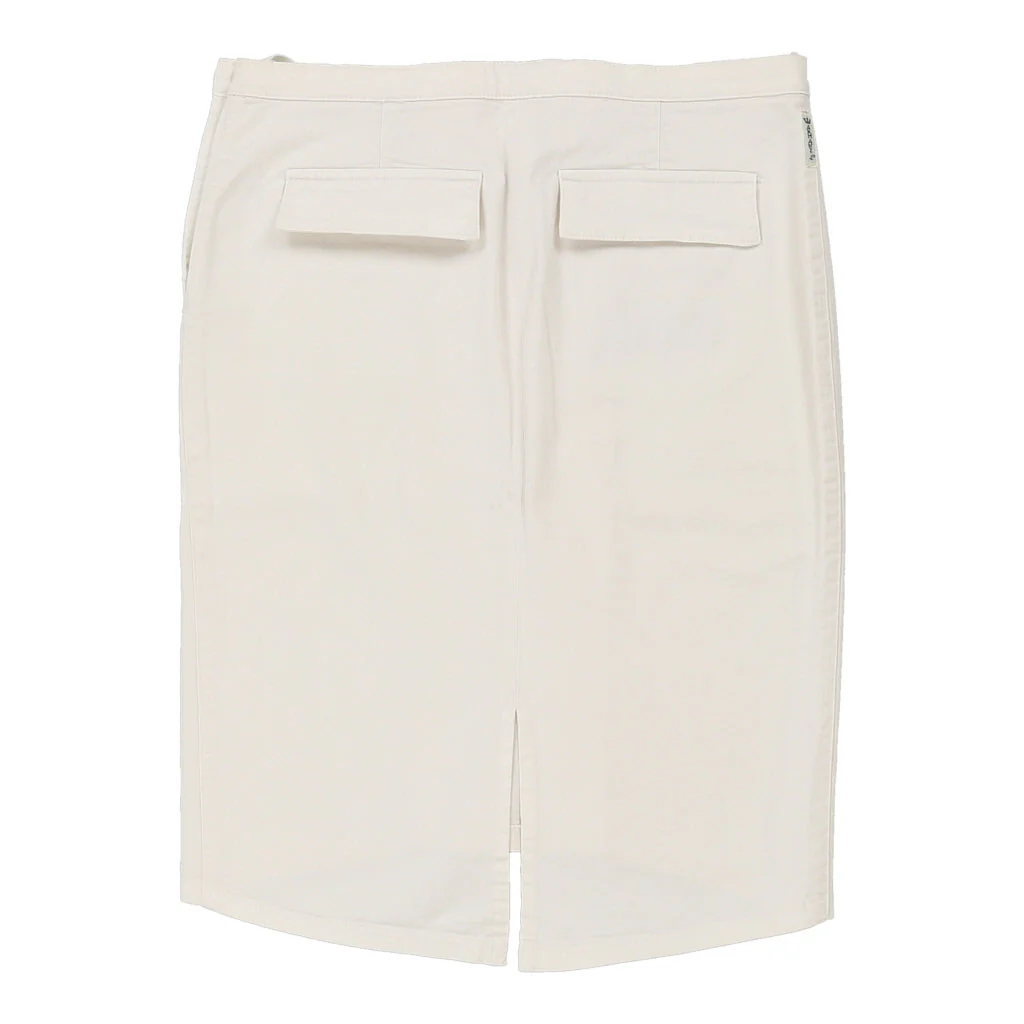 Armani Jeans Skirt - 30W UK 10 White Cotton Blend - Image 2