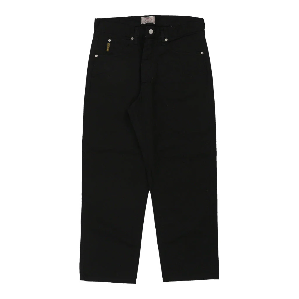 Armani Jeans Trousers - 34W 28L Black Cotton - Image 2