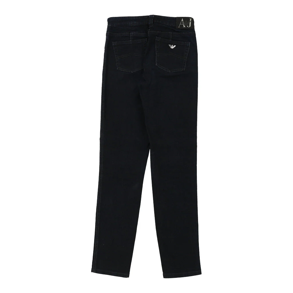 Armani Jeans Trousers - 28W UK 8 Dark Wash Cotton Blend