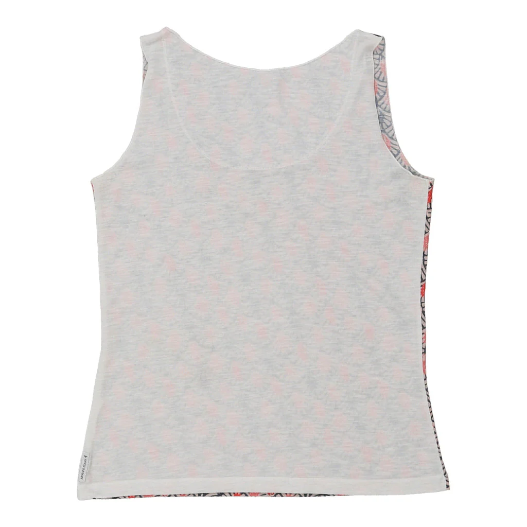 Armani Jeans Graphic Vest - XL Pink Cotton Blend - Image 2