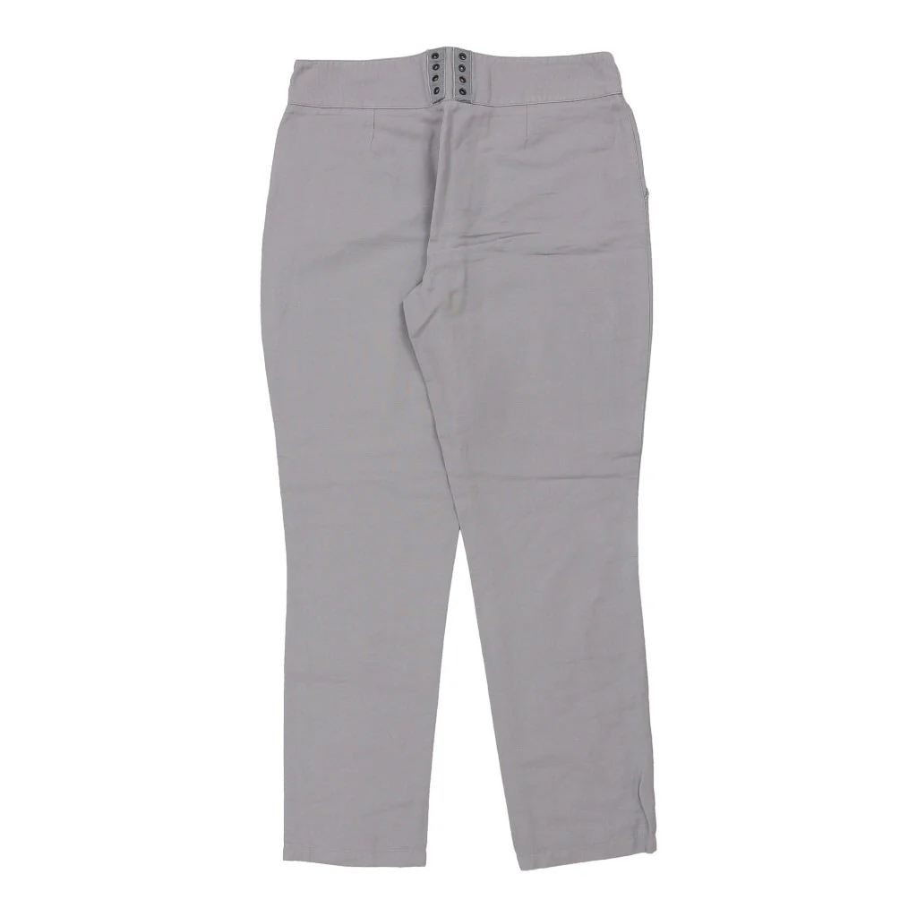Armani Trousers - 32W UK 12 Grey Cotton - Image 2