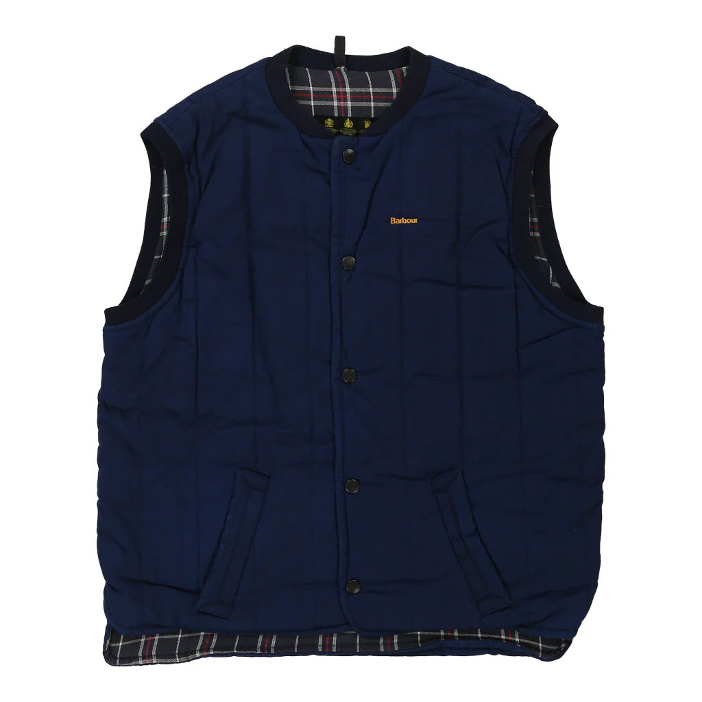 Barbour Gilet - XL Navy Cotton