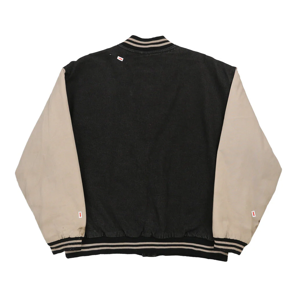 Basic Editions Varsity Jacket - Large Black Cotton - Image 4