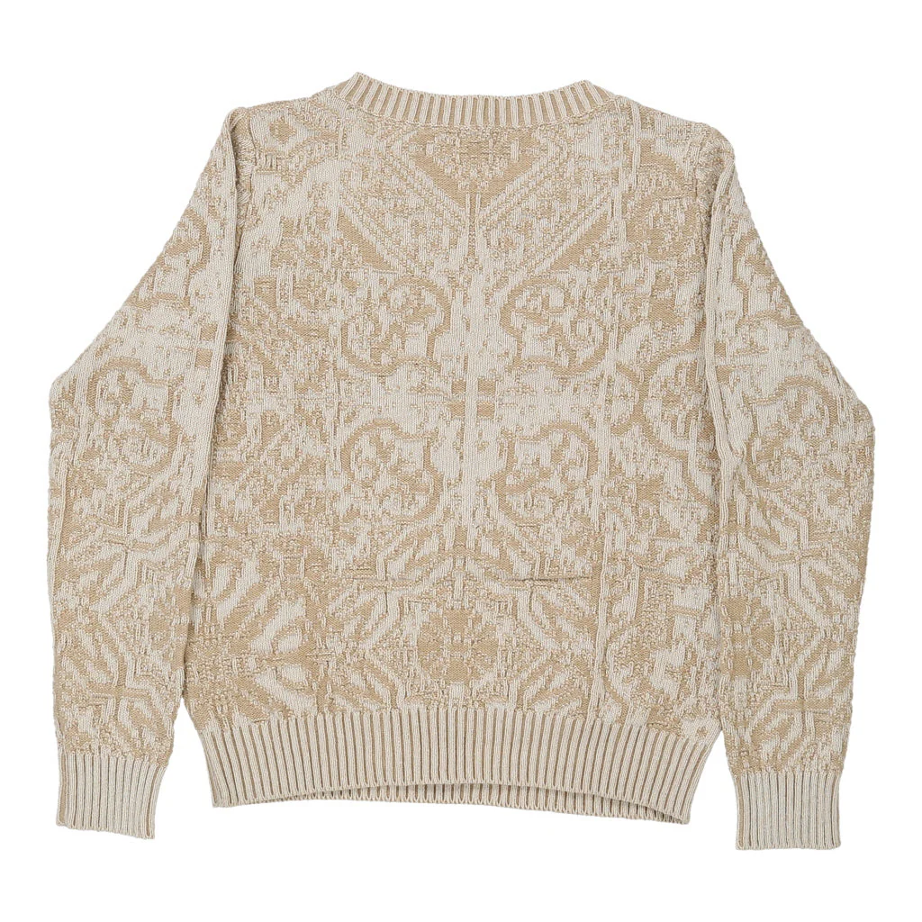 Benetton Jumper - Medium Beige Cotton - Image 2