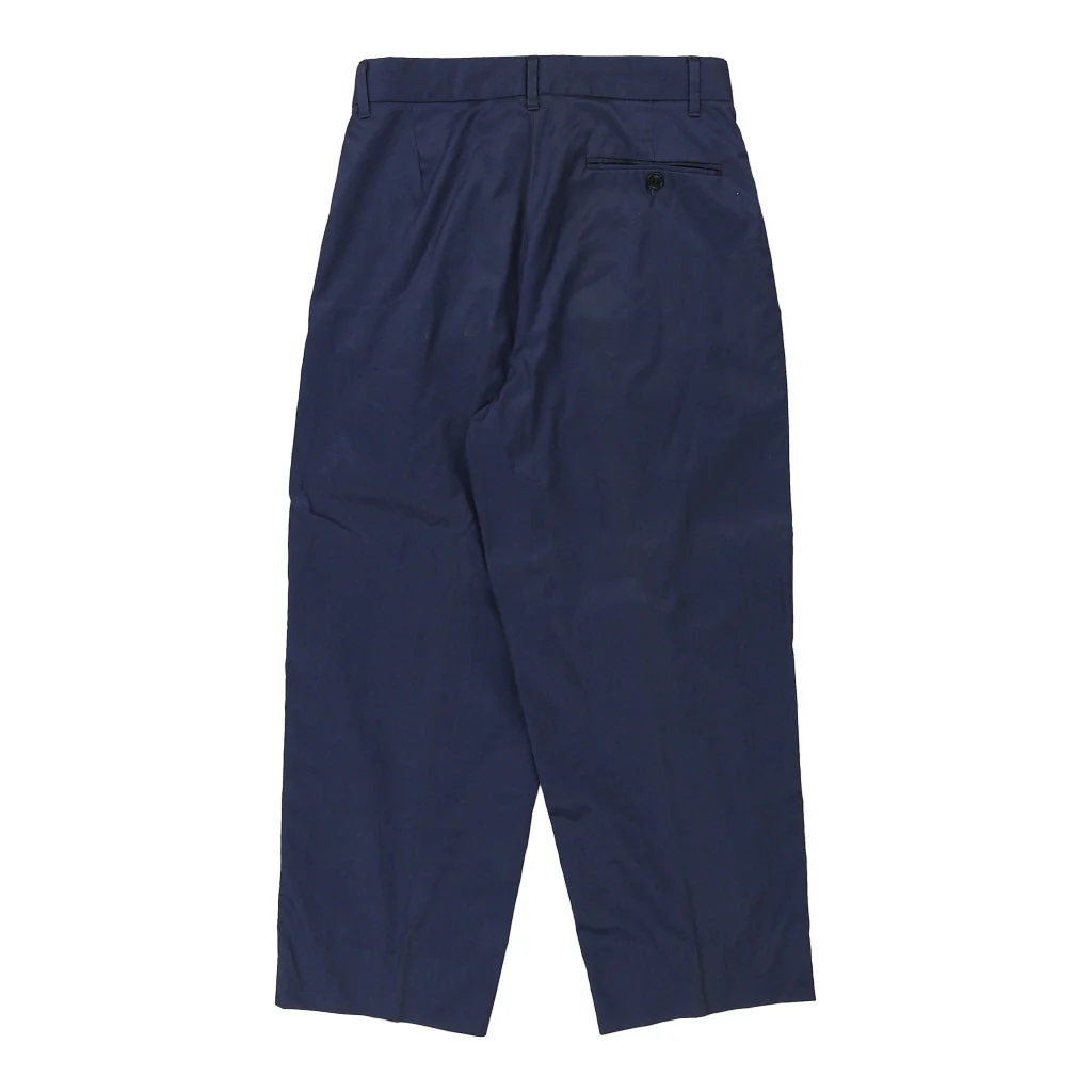 Benetton Trousers - 28W UK 10 Blue Cotton