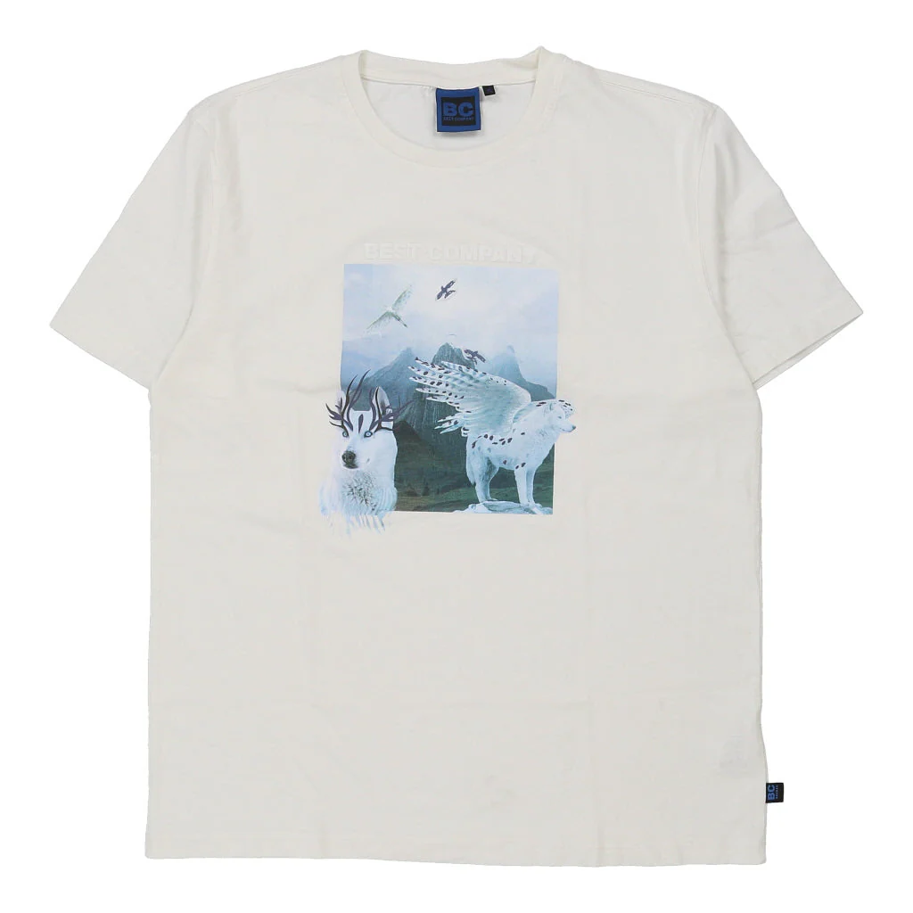 Best Company Graphic T-Shirt - XL White Cotton