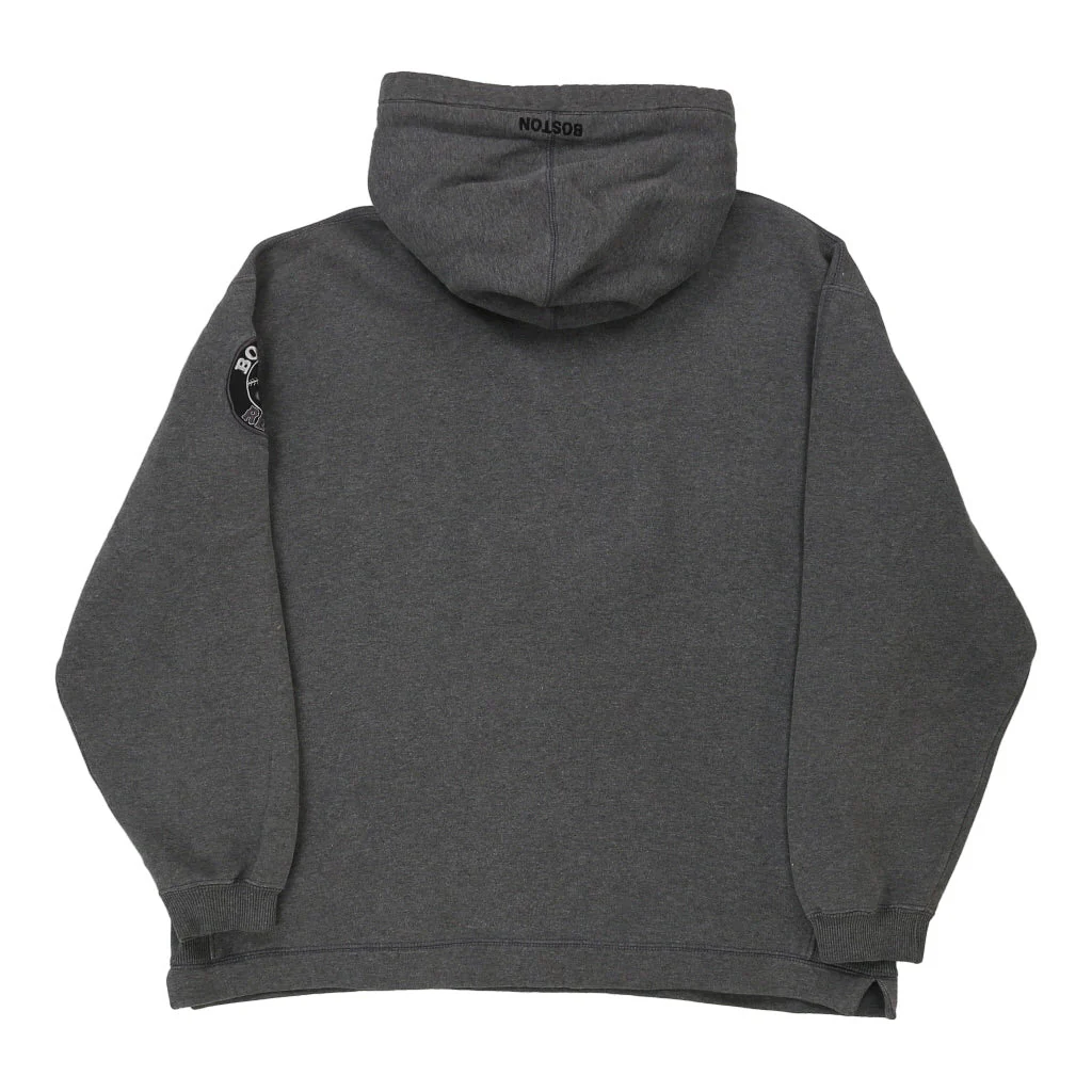 Boston Red Sox Majestic MLB Hoodie - XL Grey Cotton Blend - Image 2