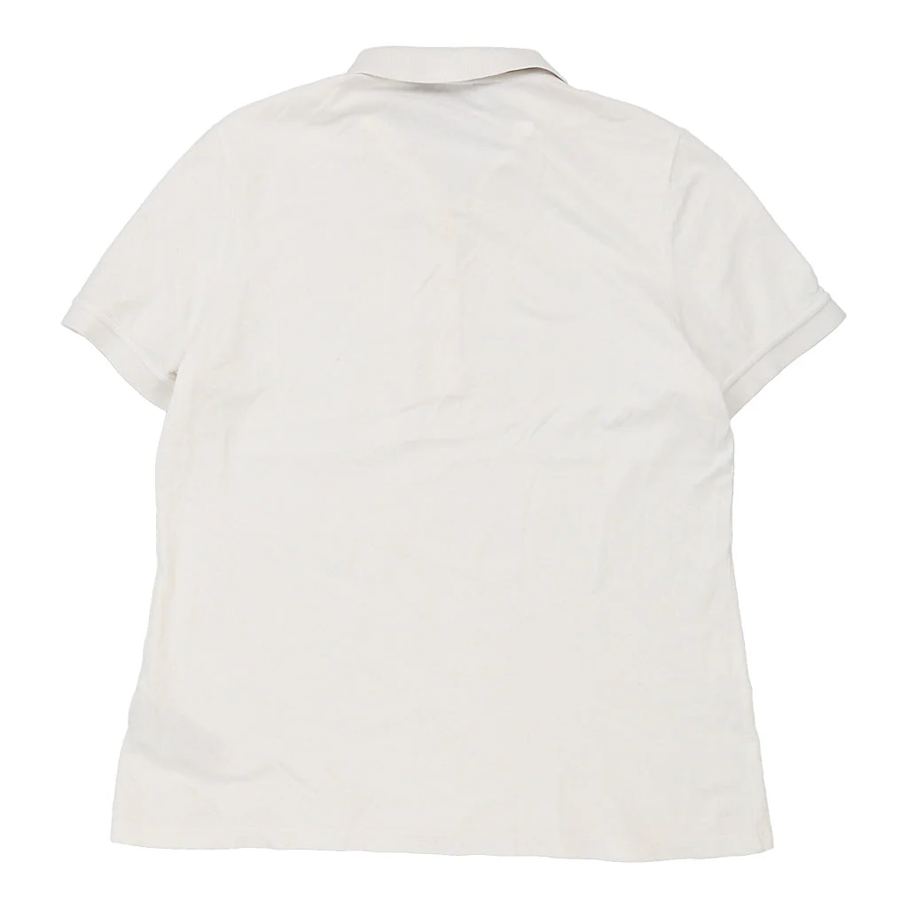 Burberry Polo Shirt - XL White Cotton - Image 2