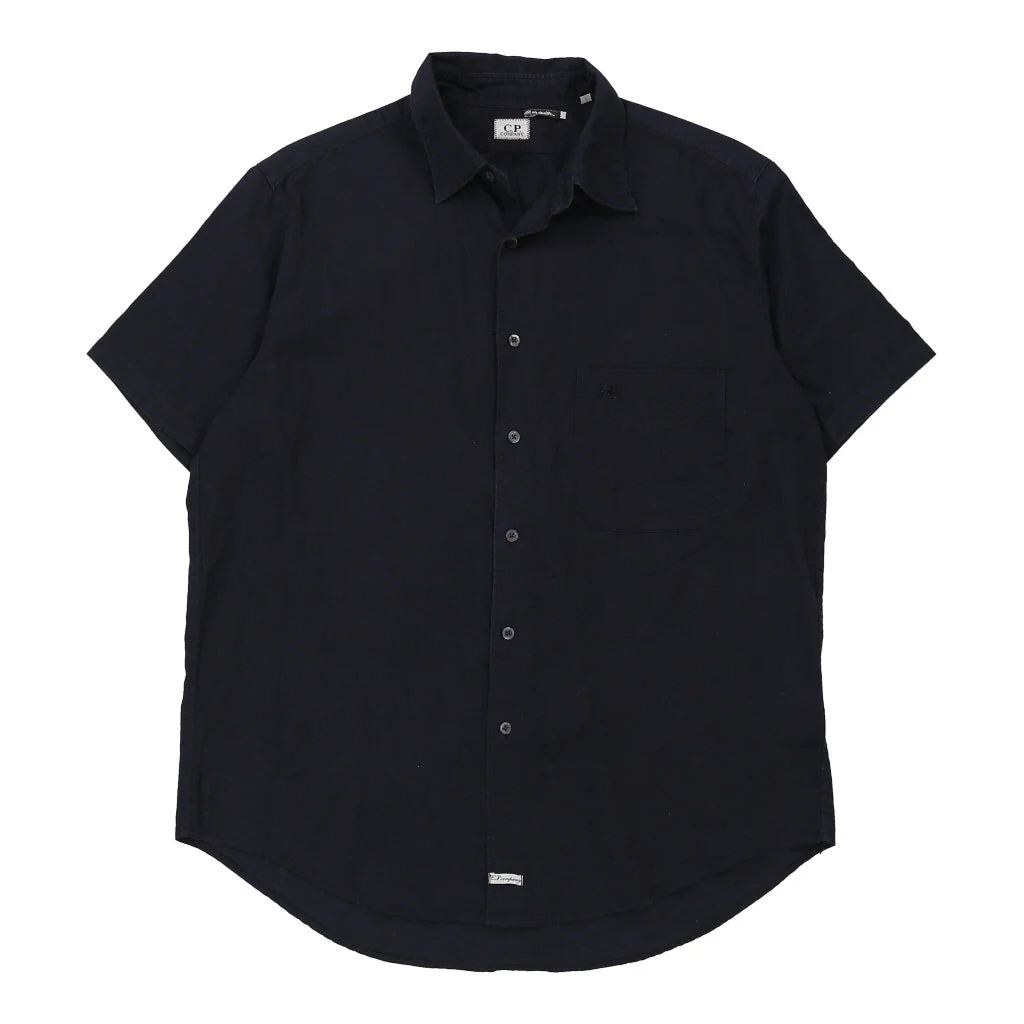 C.P. Company Short Sleeve Shirt - 2XL Black Cotton