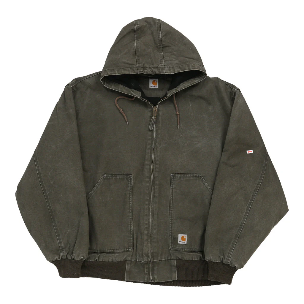 Carhartt Jacket - 2XL Khaki Cotton - Image 3