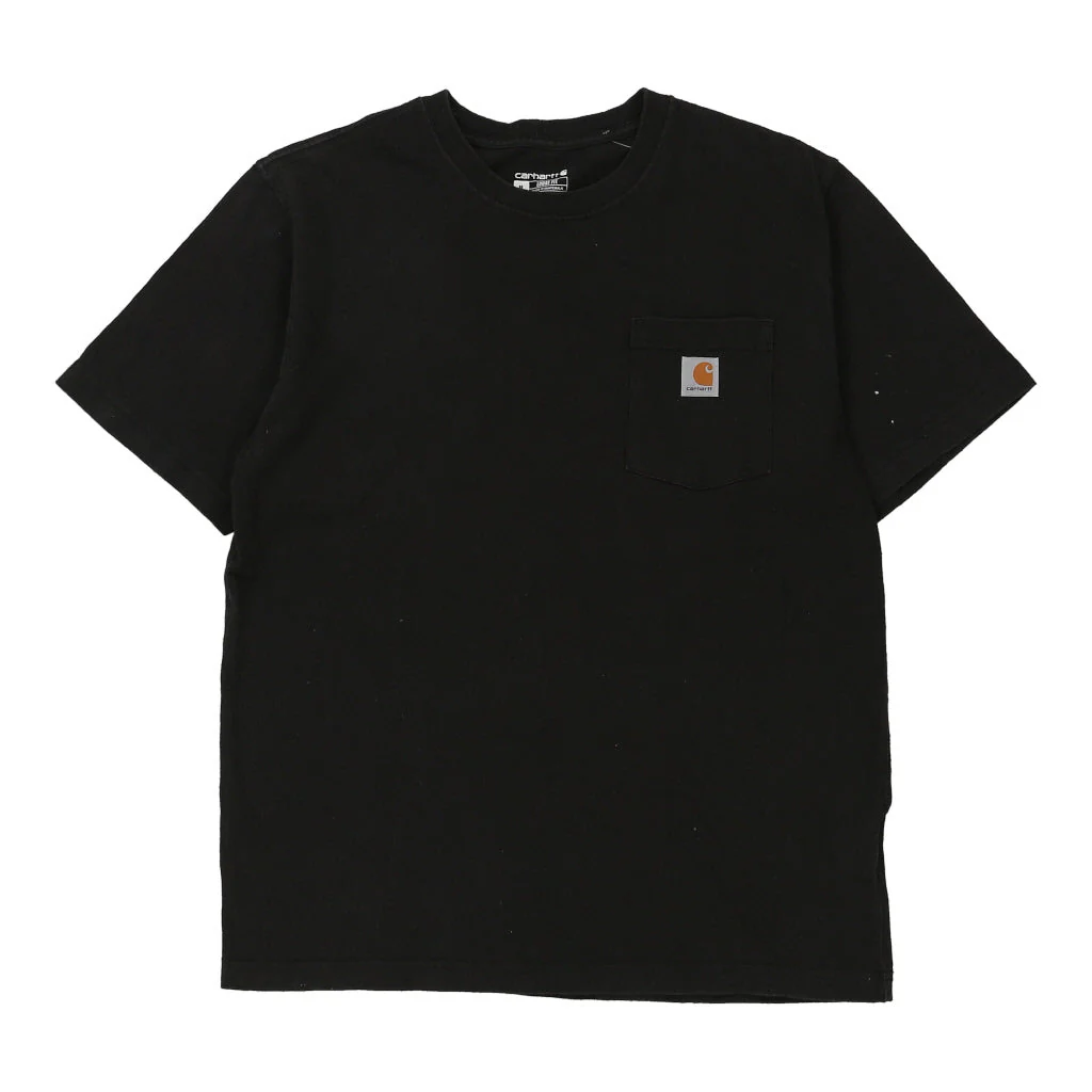 Carhartt T-Shirt - Medium Black Cotton