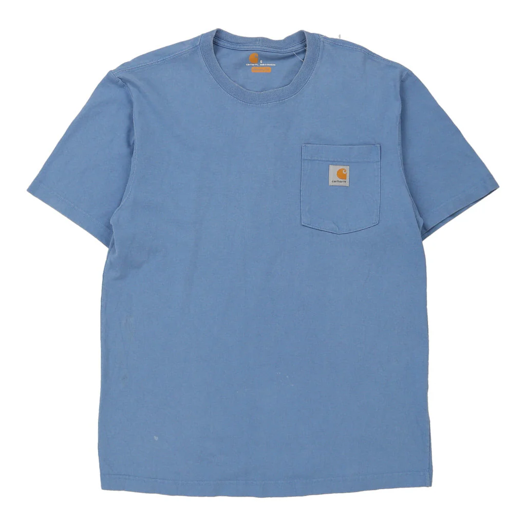 Carhartt T-Shirt - Small Blue Cotton