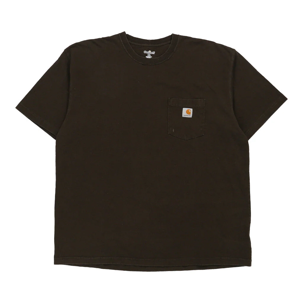 Carhartt T-Shirt - XL Khaki Cotton