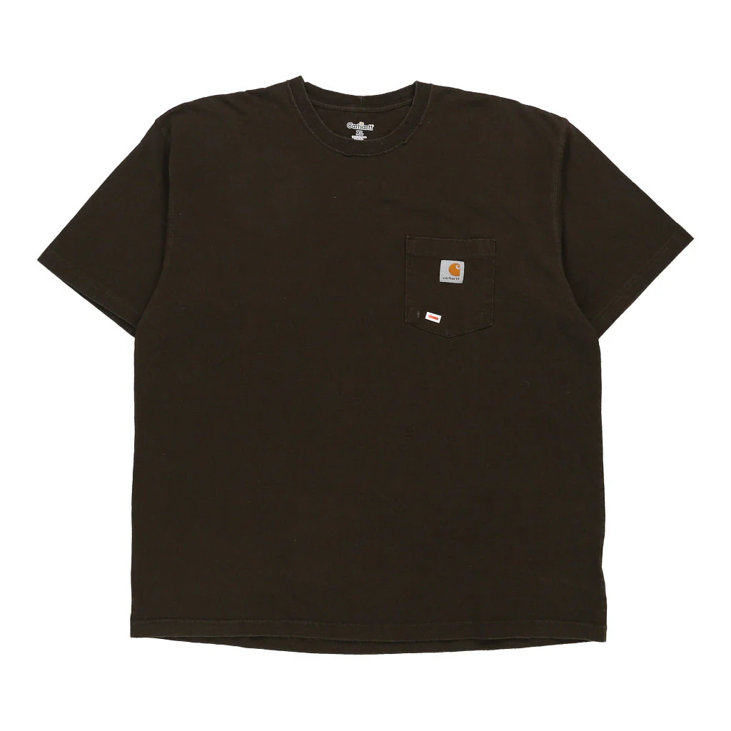 Carhartt T-Shirt - XL Khaki Cotton - Image 3