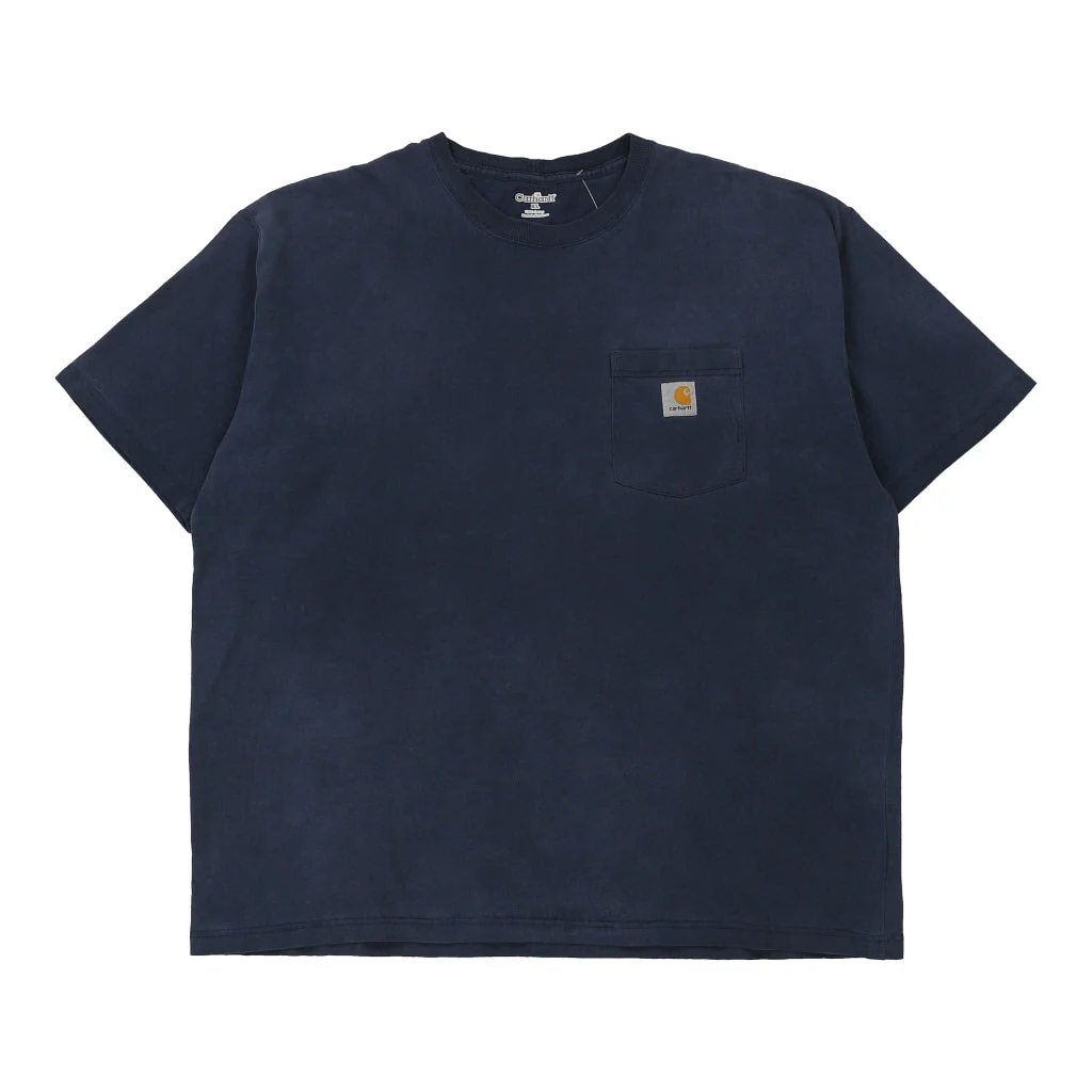 Carhartt T-Shirt - XL Navy Cotton