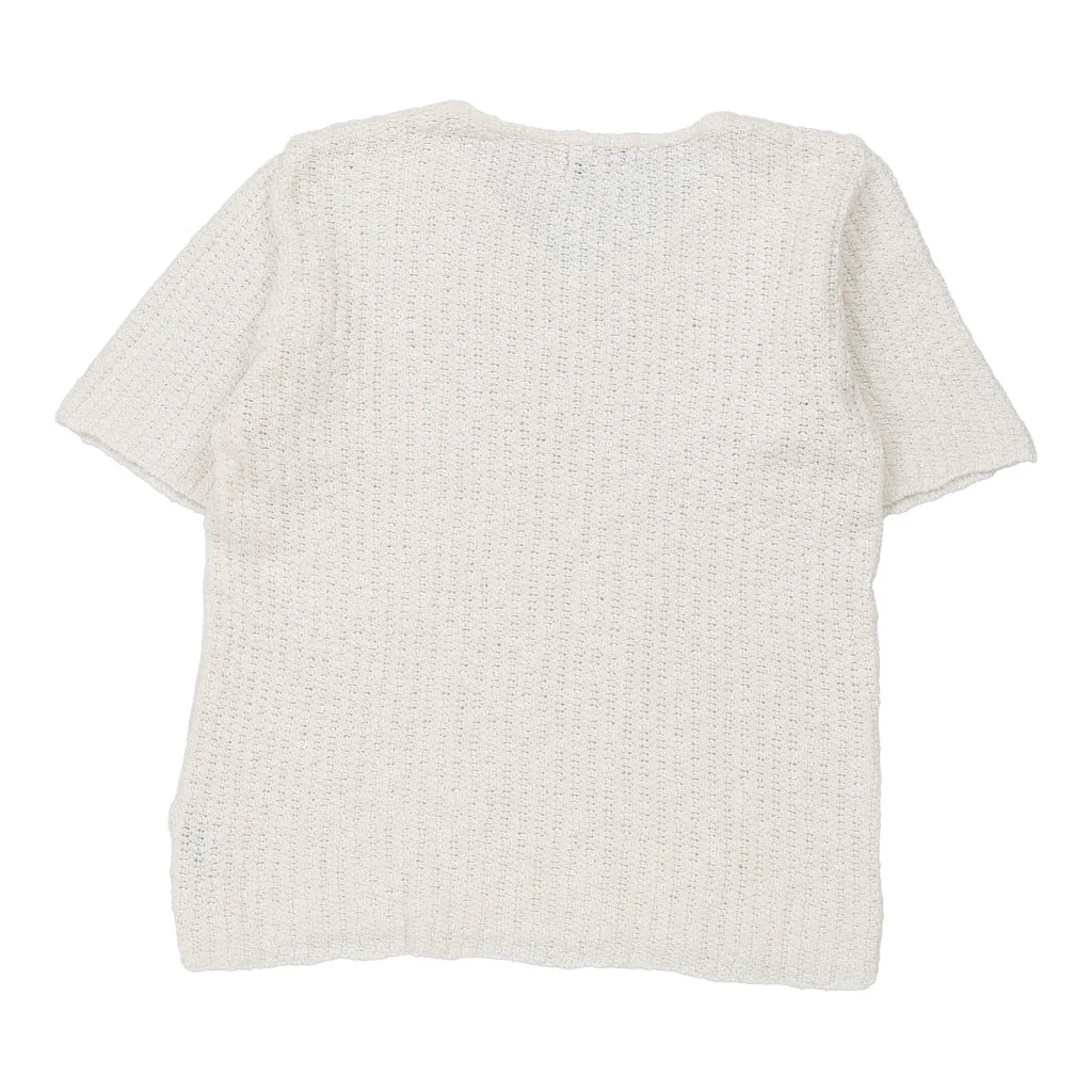 Chambers Crochet Top - Large White Cotton - Image 2