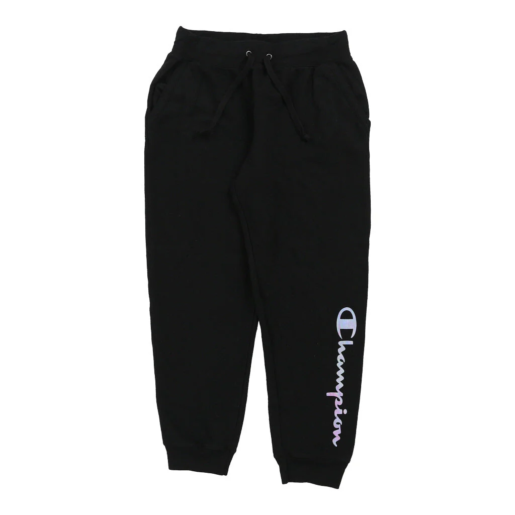 Champion Spellout Joggers - Large Black Cotton