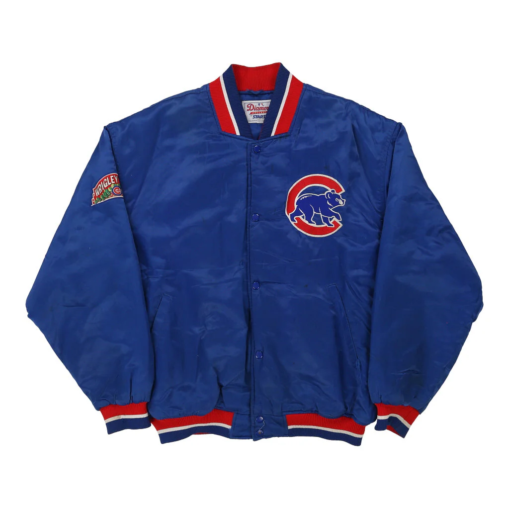 Chicago Cubs Starter MLB Varsity Jacket - XL Blue Polyester
