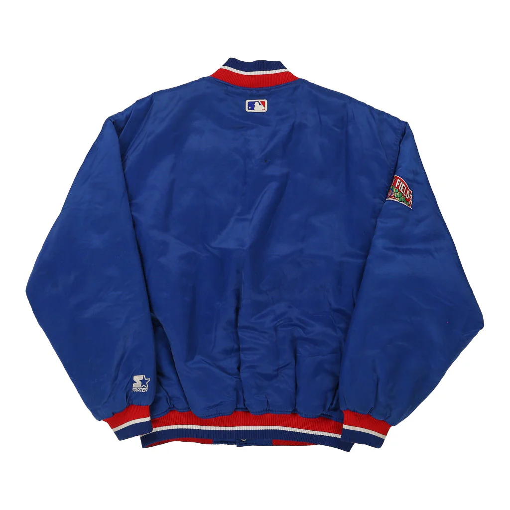 Chicago Cubs Starter MLB Varsity Jacket - XL Blue Polyester - Image 2